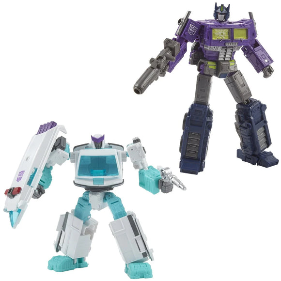 Transformers Gen Selects Figures - Deluxe - WFC-GS17 Shattered Glass Ratchet & Optimus Prime